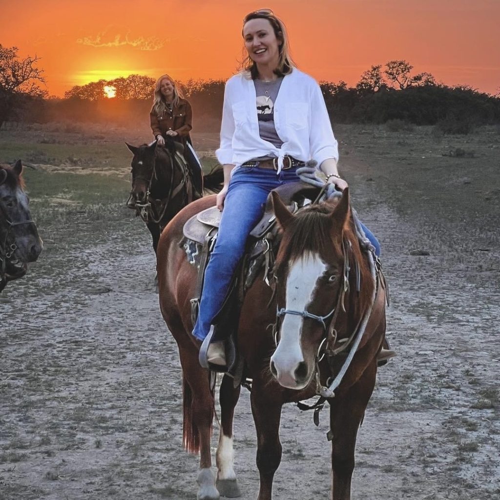 Sunset horseback trail rides at The JL Bar Ranch, Resort & Spa.